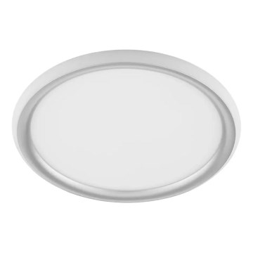 Brilliant - Lámpara de techo regulable CARLOZ LED/16W/230V Ø 30 cm blanco/gris