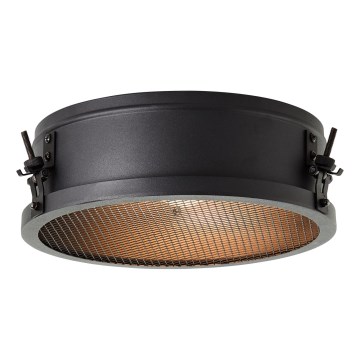 Brilliant - Lámpara de techo ZOIS 1xE27/60W/230V, diámetro 30 cm, negra