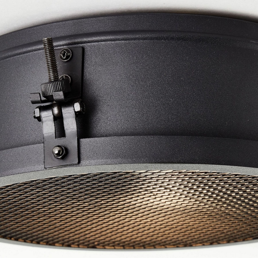 Brilliant - Lámpara de techo ZOIS 1xE27/60W/230V, diámetro 30 cm, negra