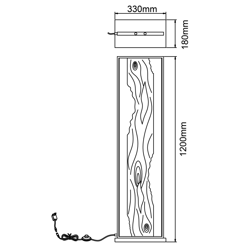 Brilliant - Lámpara LED de pie CHAUMONT LED/20W/230V pino
