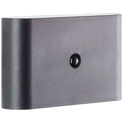 Brilliant - Lámpara de pared exterior recargable con sensor XINO LED/3W/5V 3600 mAh IP44 negra