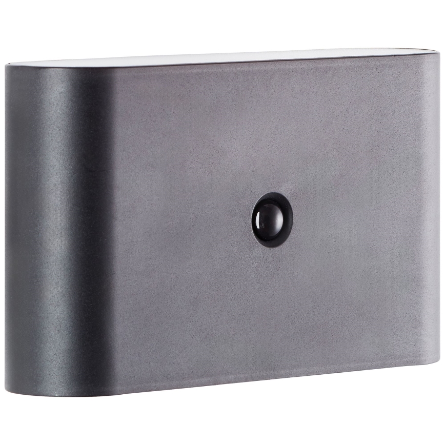 Brilliant - Lámpara de pared exterior recargable con sensor XINO LED/3W/5V 3600 mAh IP44 negra