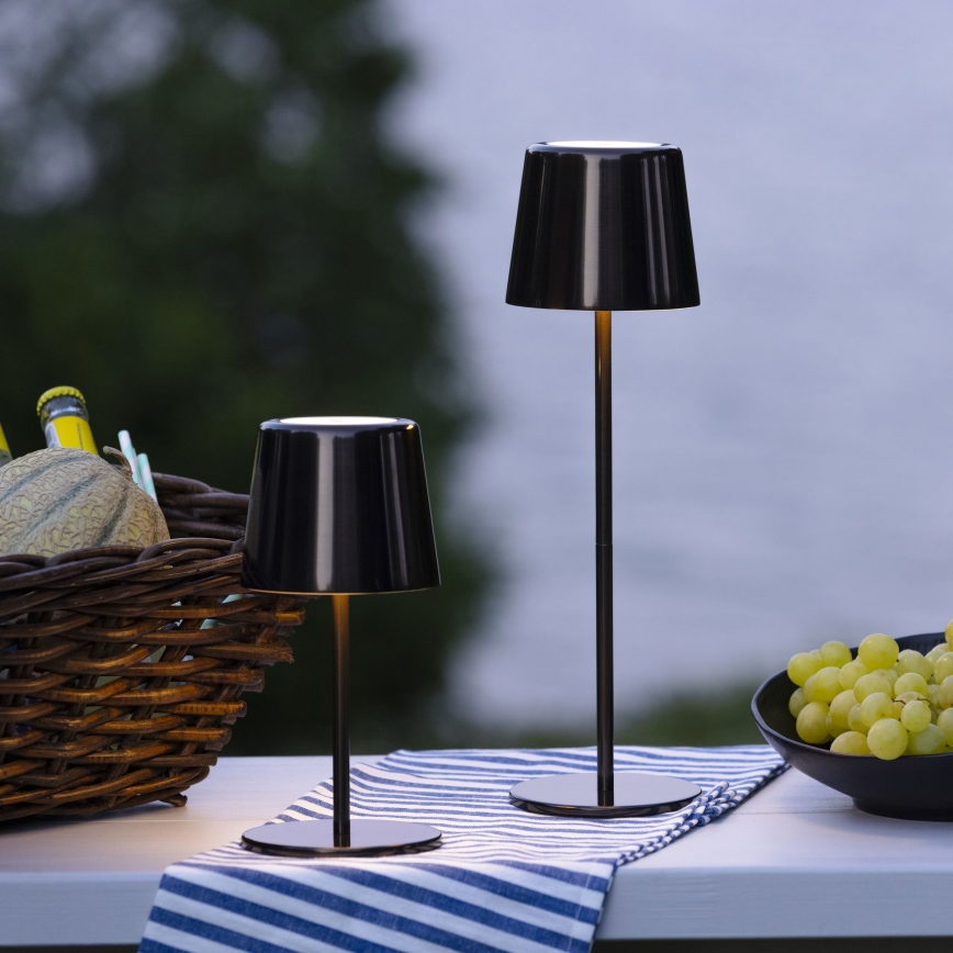 Lámpara LED de exterior regulable táctil Brilliant XAANA LED/4W/5V 3000/4000/6500K 2600 mAh IP44 negro