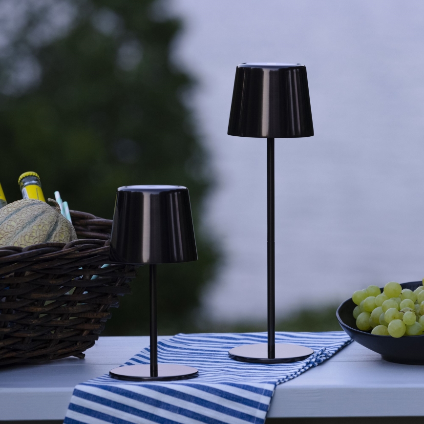 Lámpara LED de exterior regulable táctil Brilliant XAANA LED/4W/5V 3000/4000/6500K 2600 mAh IP44 negro