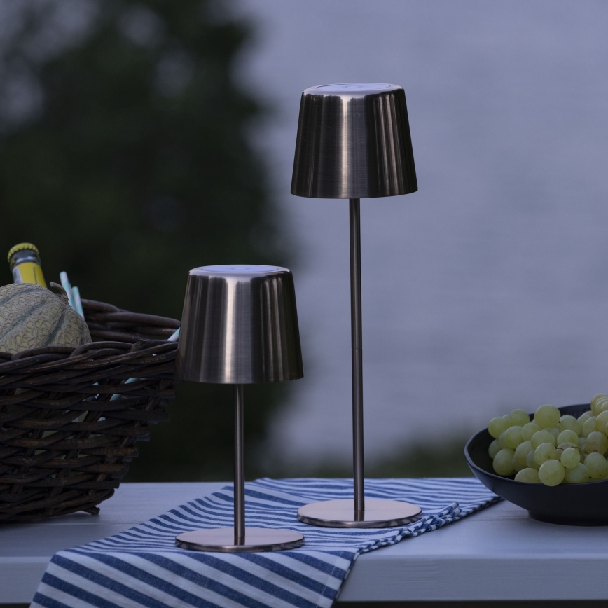 Brilliant - Lámpara LED de exterior táctil regulable XAANA LED/4W/5V 3000/4000/6500K 2600 mAh IP44 cobre