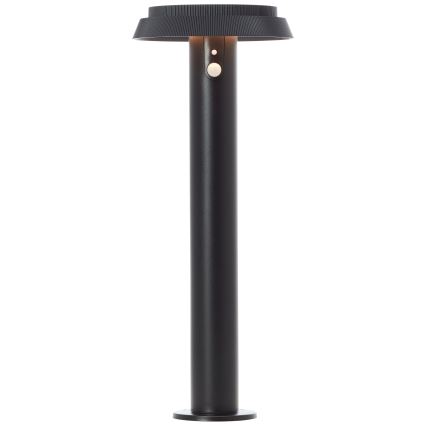 Brilliant - Lámpara solar LED con sensor ALVERO LED/4W/3,7V 2000 mAh 50 cm IP44 negro
