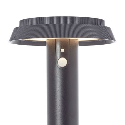 Brilliant - Lámpara solar LED con sensor ALVERO LED/4W/3,7V 2000 mAh 50 cm IP44 negro