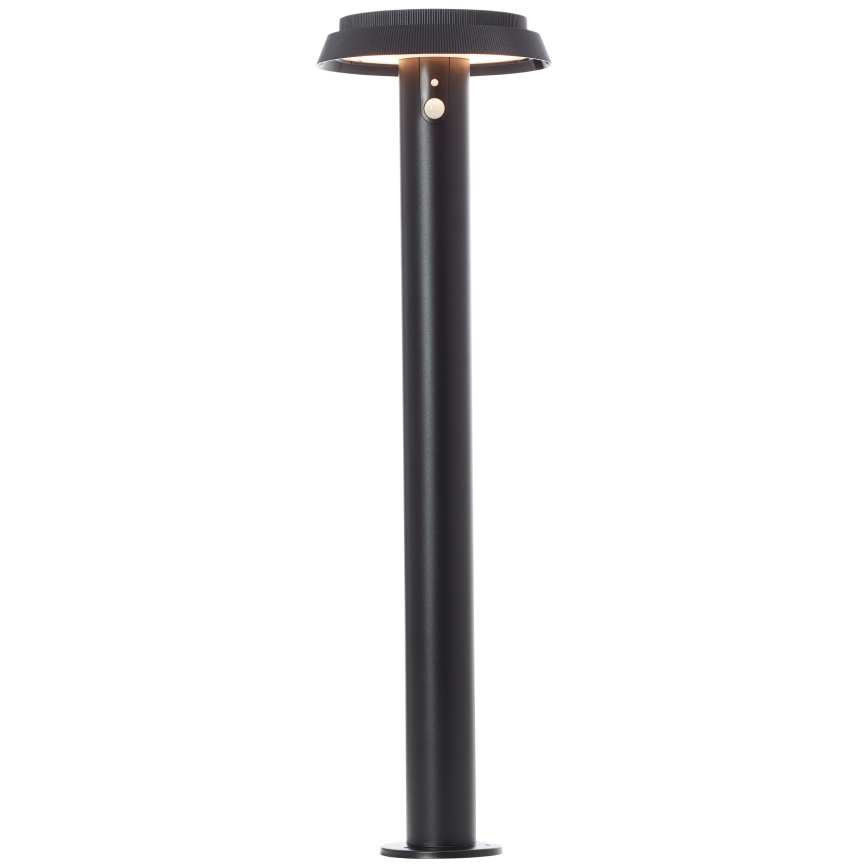 Brilliant - Lámpara solar LED con sensor ALVERO LED/4W/3,7V 2000 mAh 70 cm IP44 negro