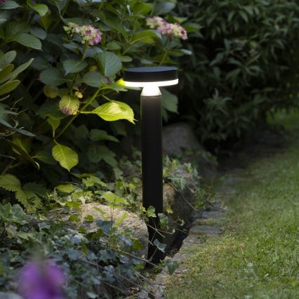 Brilliant - Lámpara solar LED con sensor MAGUA LED/4W/3,7V 2000 mAh 50,2 cm IP44 negro