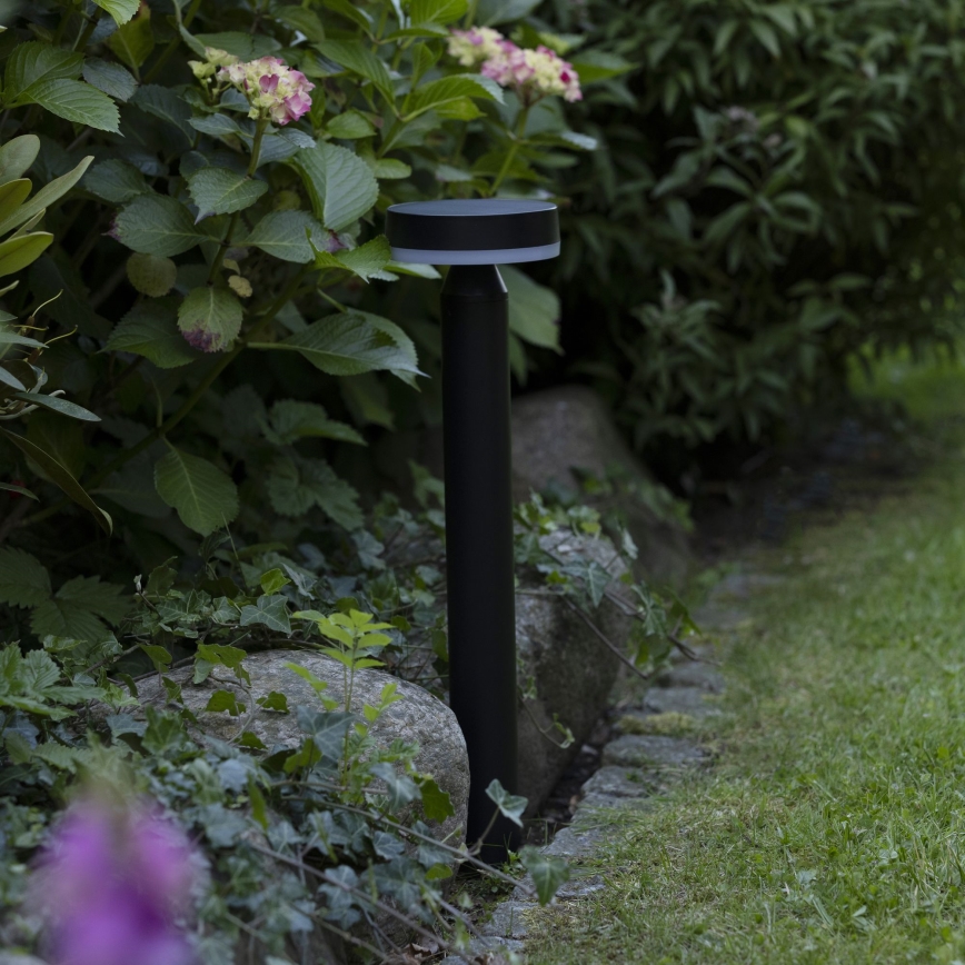 Brilliant - Lámpara solar LED con sensor MAGUA LED/4W/3,7V 2000 mAh 50,2 cm IP44 negro