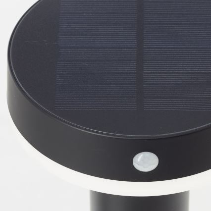 Brilliant - Lámpara solar LED con sensor MAGUA LED/4W/3,7V 2000 mAh 50,2 cm IP44 negro
