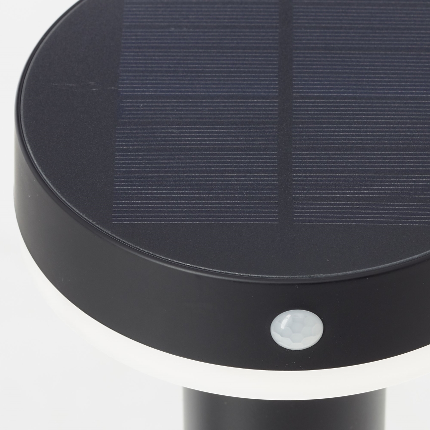 Brilliant - Lámpara solar LED con sensor MAGUA LED/4W/3,7V 2000 mAh 50,2 cm IP44 negro