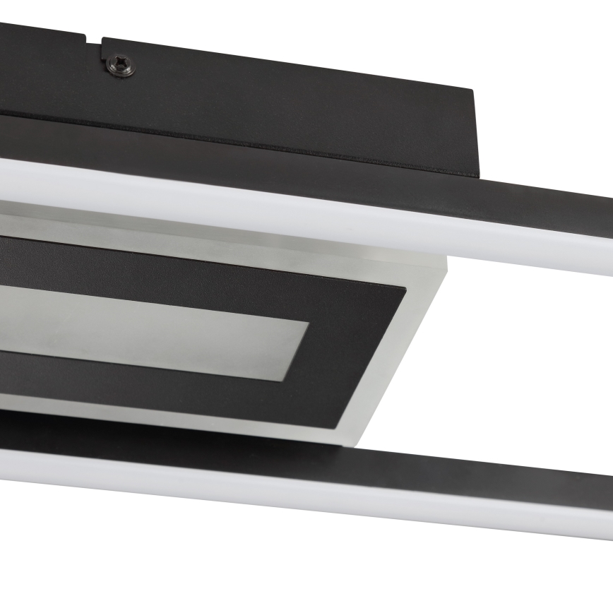 Brilliant - LED RGBW Lámpara de techo regulable BESSON LED/20W/230V 3000-6500K negra + control remoto