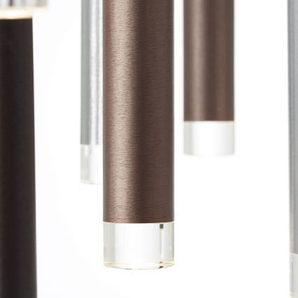 Brilliant - Lámpara colgante LED regulable con cable CEMBALO LED/70W/230V cromo mate/negro/marrón