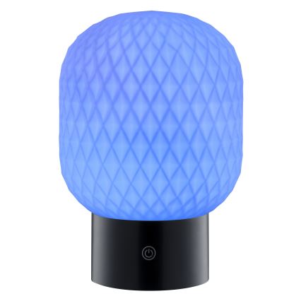 Brilliant - Lámpara de mesa para exterior LED RGBW regulable, recargable y táctil SARASTRO LED/3W/5V 2700K 1800 mAh IP44 blanca