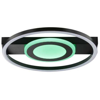 Brilliant - LED RGBW Luminaria de techo regulable MAUREEN LED/20W/230V 3000-6500K negro + mando a distancia