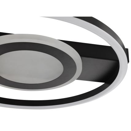 Brilliant - LED RGBW Luminaria de techo regulable MAUREEN LED/20W/230V 3000-6500K negro + mando a distancia