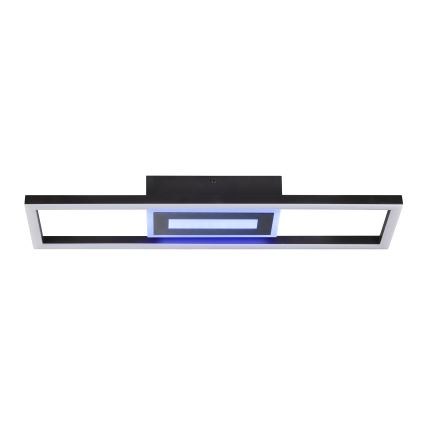 Brilliant - Luminaria de techo LED RGBW regulable BESSON LED/20W/230V 3000-6500K negra + mando a distancia