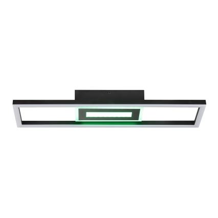 Brilliant - Luminaria de techo LED RGBW regulable BESSON LED/20W/230V 3000-6500K negra + mando a distancia
