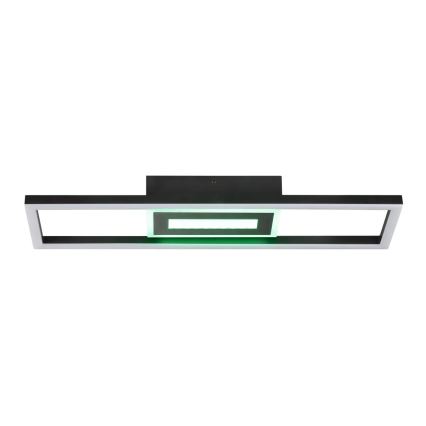 Brilliant - Luminaria de techo LED RGBW regulable BESSON LED/20W/230V 3000-6500K negra + mando a distancia