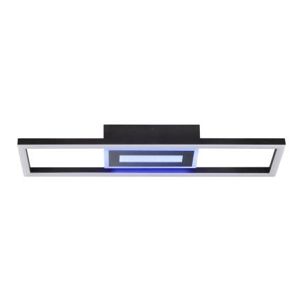 Brilliant - Luminaria de techo LED RGBW regulable BESSON LED/20W/230V 3000-6500K negra + mando a distancia