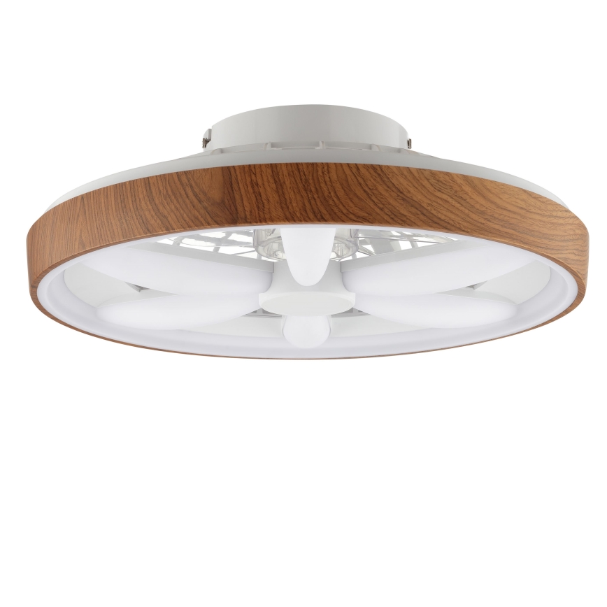 Brilliant - LED RGBW Ventilador de techo regulable GAIANO LED/24W/230V 2700-6500K diá. 48 cm marrón + control remoto