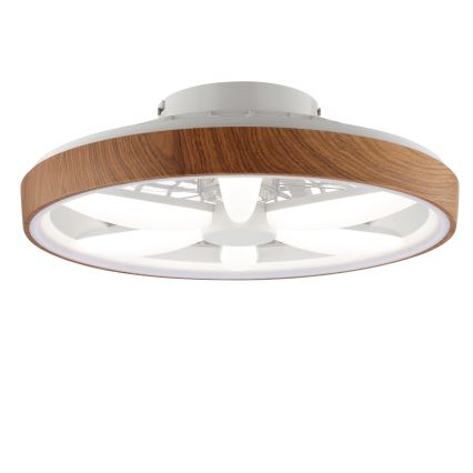 Brilliant - LED RGBW Ventilador de techo regulable GAIANO LED/24W/230V 2700-6500K diá. 48 cm marrón + control remoto