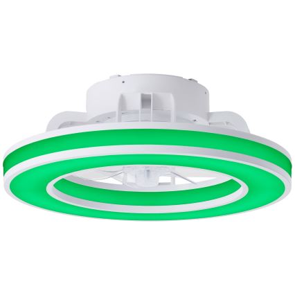 Brilliant - LED RGBW Ventilador de techo regulable MONDELLO LED/26W/230V 2700-6500K diá. 41,5 cm blanco + control remoto