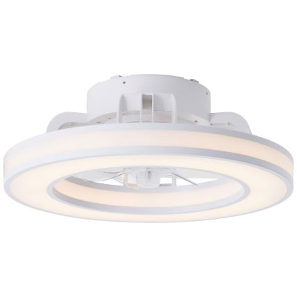 Brilliant - LED RGBW Ventilador de techo regulable MONDELLO LED/26W/230V 2700-6500K diá. 41,5 cm blanco + control remoto