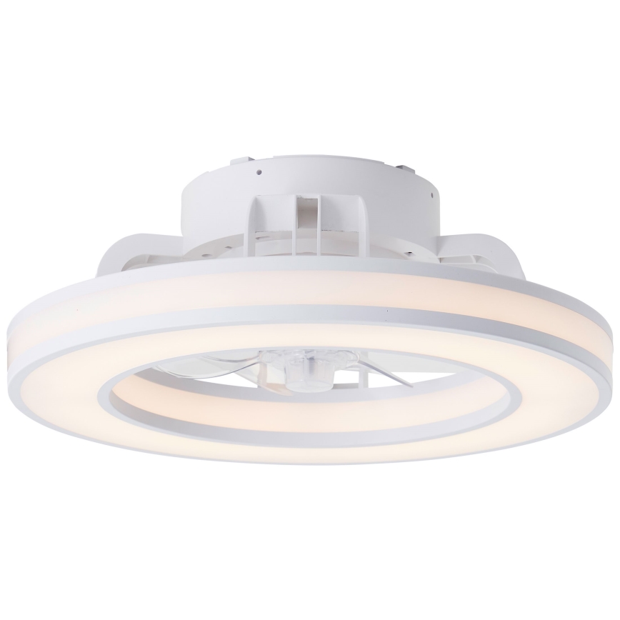 Brilliant - LED RGBW Ventilador de techo regulable MONDELLO LED/26W/230V 2700-6500K diá. 41,5 cm blanco + control remoto