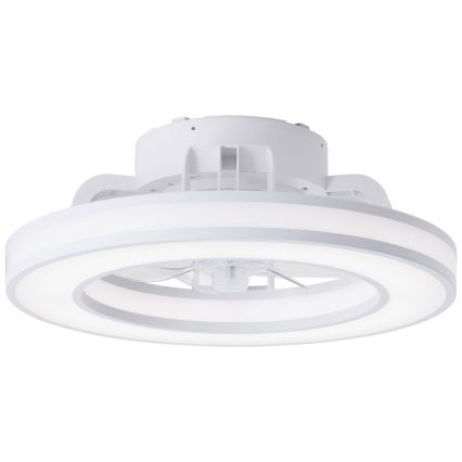Brilliant - LED RGBW Ventilador de techo regulable MONDELLO LED/26W/230V 2700-6500K diá. 41,5 cm blanco + control remoto