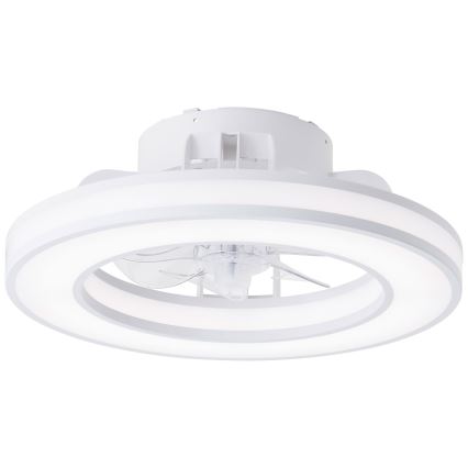 Brilliant - LED RGBW Ventilador de techo regulable MONDELLO LED/26W/230V 2700-6500K diá. 41,5 cm blanco + control remoto