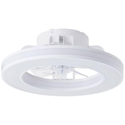 Brilliant - LED RGBW Ventilador de techo regulable MONDELLO LED/26W/230V 2700-6500K diá. 41,5 cm blanco + control remoto