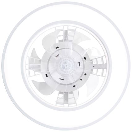 Brilliant - LED RGBW Ventilador de techo regulable MONDELLO LED/26W/230V 2700-6500K diá. 41,5 cm blanco + control remoto