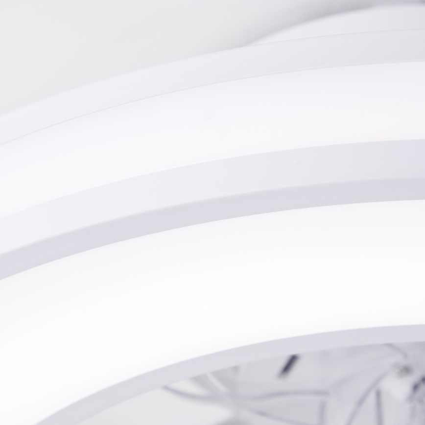 Brilliant - LED RGBW Ventilador de techo regulable MONDELLO LED/26W/230V 2700-6500K diá. 41,5 cm blanco + control remoto