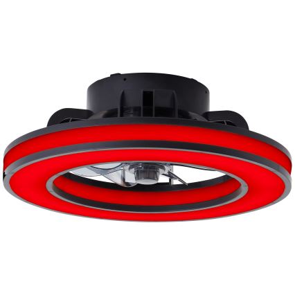 Brilliant - LED RGBW Ventilador de techo regulable MONDELLO LED/26W/230V 2700-6500K diá. 41 cm negro + control remoto