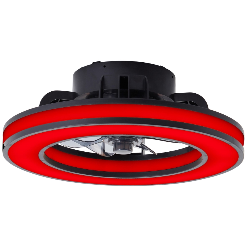 Brilliant - LED RGBW Ventilador de techo regulable MONDELLO LED/26W/230V 2700-6500K diá. 41 cm negro + control remoto