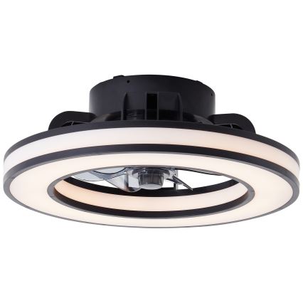 Brilliant - LED RGBW Ventilador de techo regulable MONDELLO LED/26W/230V 2700-6500K diá. 41 cm negro + control remoto
