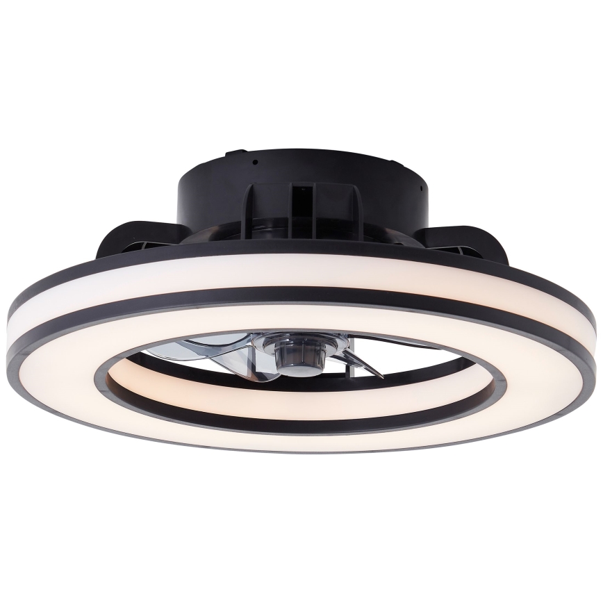 Brilliant - LED RGBW Ventilador de techo regulable MONDELLO LED/26W/230V 2700-6500K diá. 41 cm negro + control remoto