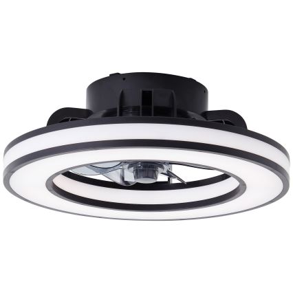 Brilliant - LED RGBW Ventilador de techo regulable MONDELLO LED/26W/230V 2700-6500K diá. 41 cm negro + control remoto