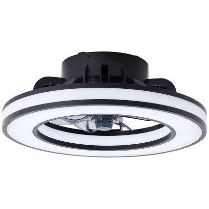 Brilliant - LED RGBW Ventilador de techo regulable MONDELLO LED/26W/230V 2700-6500K diá. 41 cm negro + control remoto