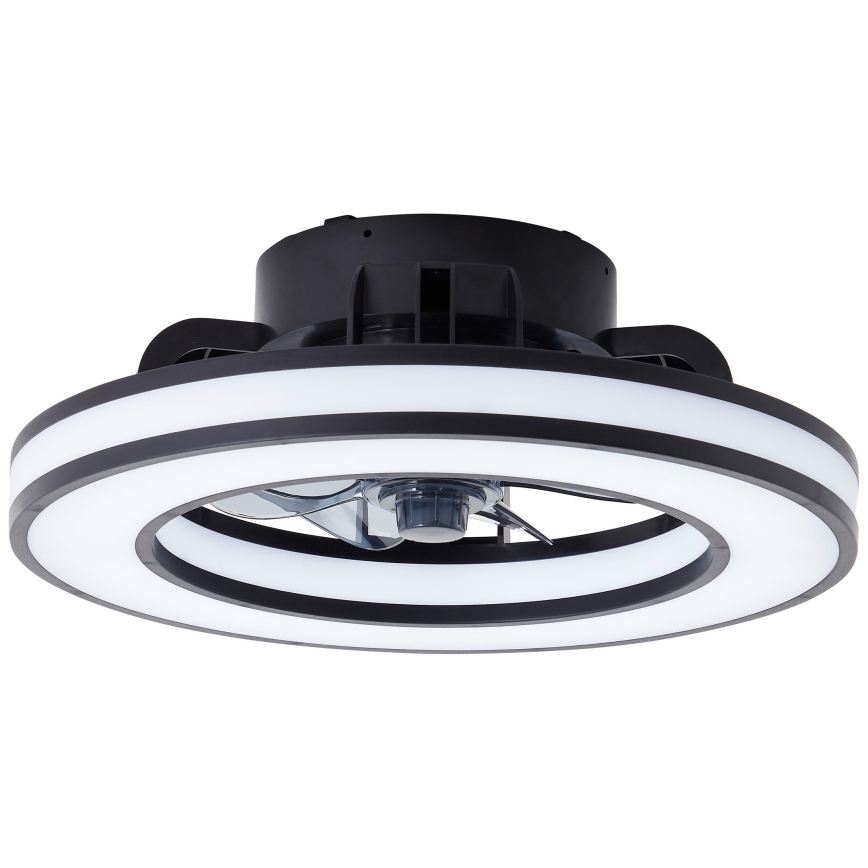 Brilliant - LED RGBW Ventilador de techo regulable MONDELLO LED/26W/230V 2700-6500K diá. 41 cm negro + control remoto
