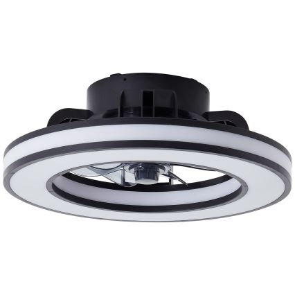 Brilliant - LED RGBW Ventilador de techo regulable MONDELLO LED/26W/230V 2700-6500K diá. 41 cm negro + control remoto
