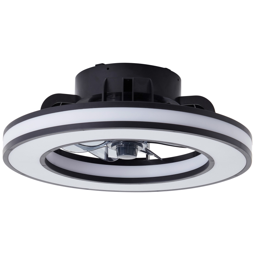 Brilliant - LED RGBW Ventilador de techo regulable MONDELLO LED/26W/230V 2700-6500K diá. 41 cm negro + control remoto