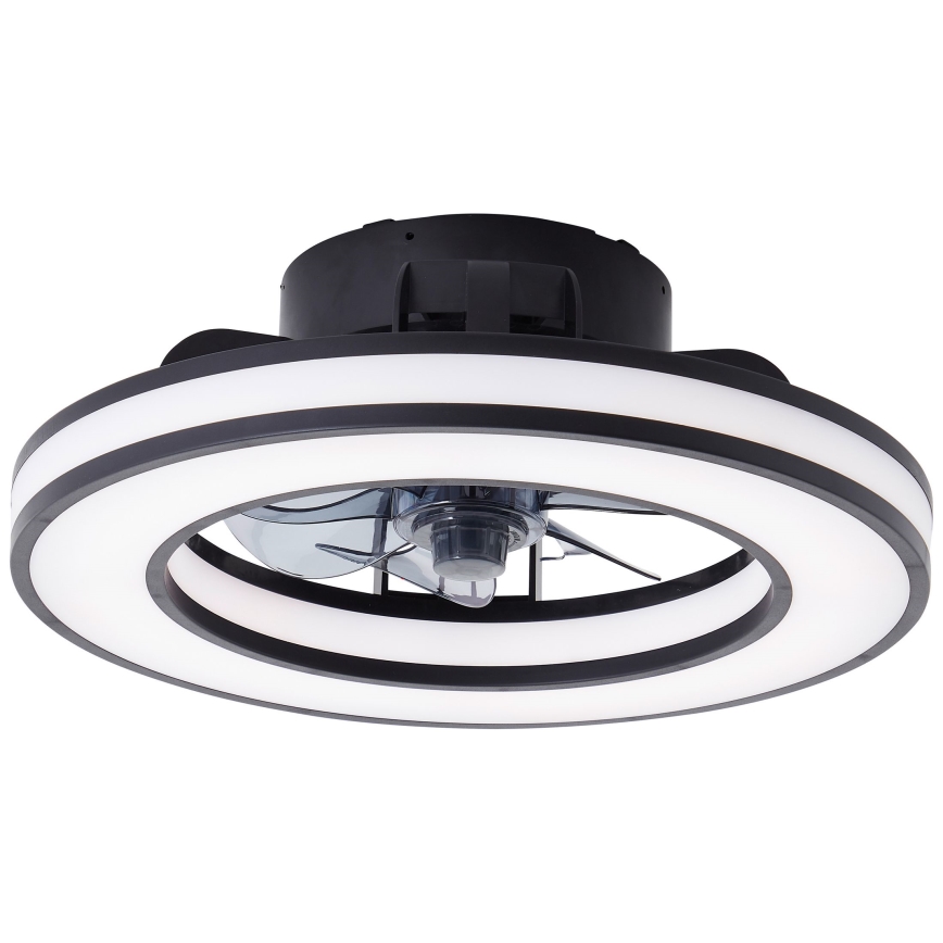 Brilliant - LED RGBW Ventilador de techo regulable MONDELLO LED/26W/230V 2700-6500K diá. 41 cm negro + control remoto