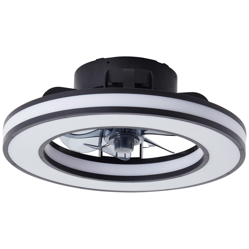 Brilliant - LED RGBW Ventilador de techo regulable MONDELLO LED/26W/230V 2700-6500K diá. 41 cm negro + control remoto
