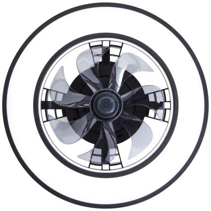 Brilliant - LED RGBW Ventilador de techo regulable MONDELLO LED/26W/230V 2700-6500K diá. 41 cm negro + control remoto