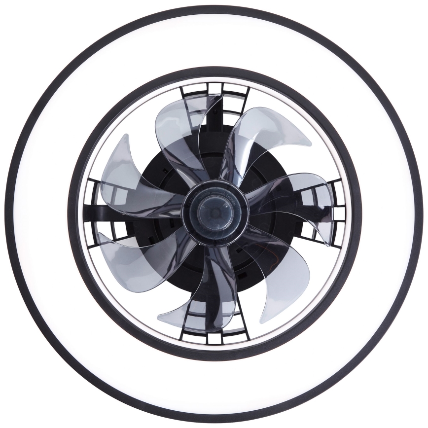 Brilliant - LED RGBW Ventilador de techo regulable MONDELLO LED/26W/230V 2700-6500K diá. 41 cm negro + control remoto