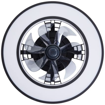 Brilliant - LED RGBW Ventilador de techo regulable MONDELLO LED/26W/230V 2700-6500K diá. 41 cm negro + control remoto