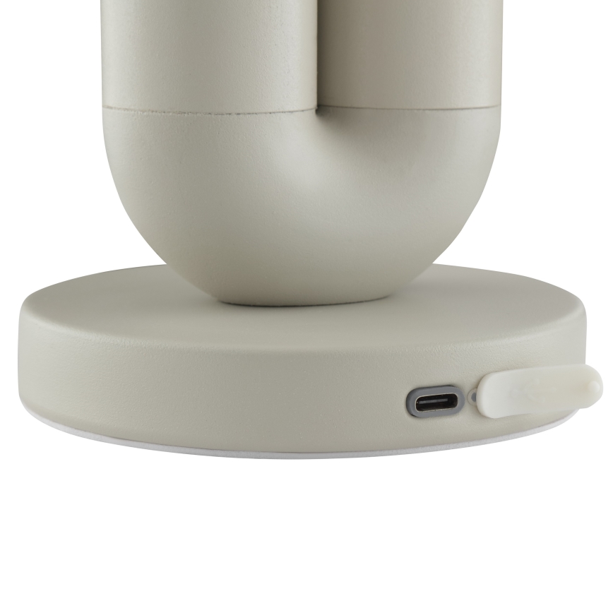 Brilliant - Lámpara de sobremesa exterior LED recargable, táctil y regulable SAYU LED/2,5W/5V 2700K 2600 mAh IP44 gris